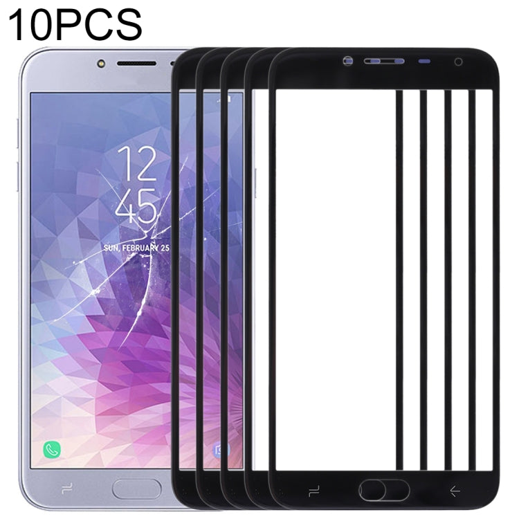 Per Samsung Galaxy J4 (2018) Lente in vetro esterna per schermo anteriore da 10 pezzi, For Samsung Galaxy J4 (2018), For Samsung Galaxy J4 2018 (10pcs)