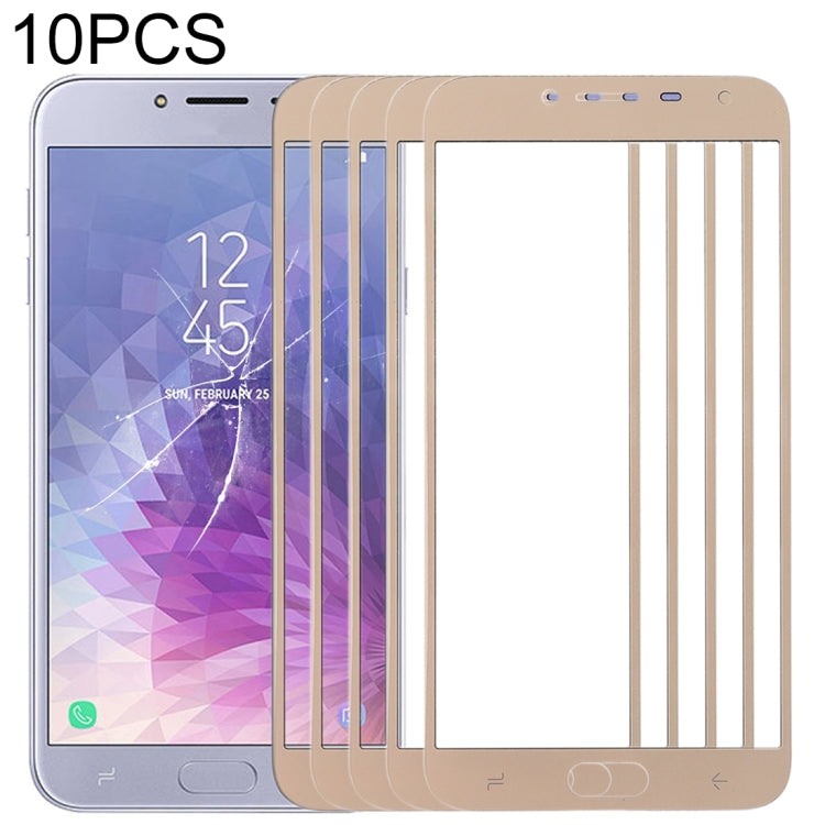 Per Samsung Galaxy J4 (2018) Lente in vetro esterna per schermo anteriore da 10 pezzi, For Samsung Galaxy J4 (2018), For Samsung Galaxy J4 2018 (10pcs)