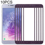 Per Samsung Galaxy J4 (2018) Lente in vetro esterna per schermo anteriore da 10 pezzi, For Samsung Galaxy J4 (2018), For Samsung Galaxy J4 2018 (10pcs)