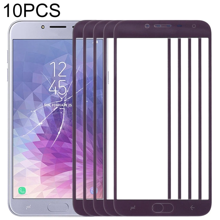 Per Samsung Galaxy J4 (2018) Lente in vetro esterna per schermo anteriore da 10 pezzi, For Samsung Galaxy J4 (2018), For Samsung Galaxy J4 2018 (10pcs)