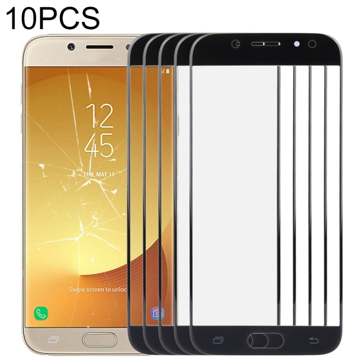 For Samsung Galaxy J7 (2017) / J730 10pcs Front Screen Outer Glass Lens, For Samsung Galaxy J7 (2017)