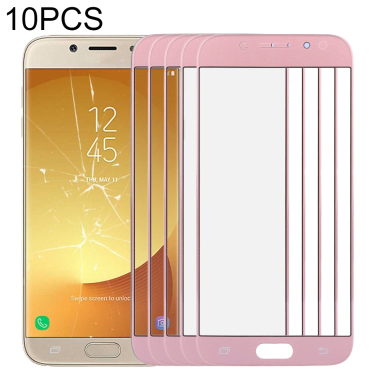 For Samsung Galaxy J7 (2017) / J730 10pcs Front Screen Outer Glass Lens, For Samsung Galaxy J7 (2017)