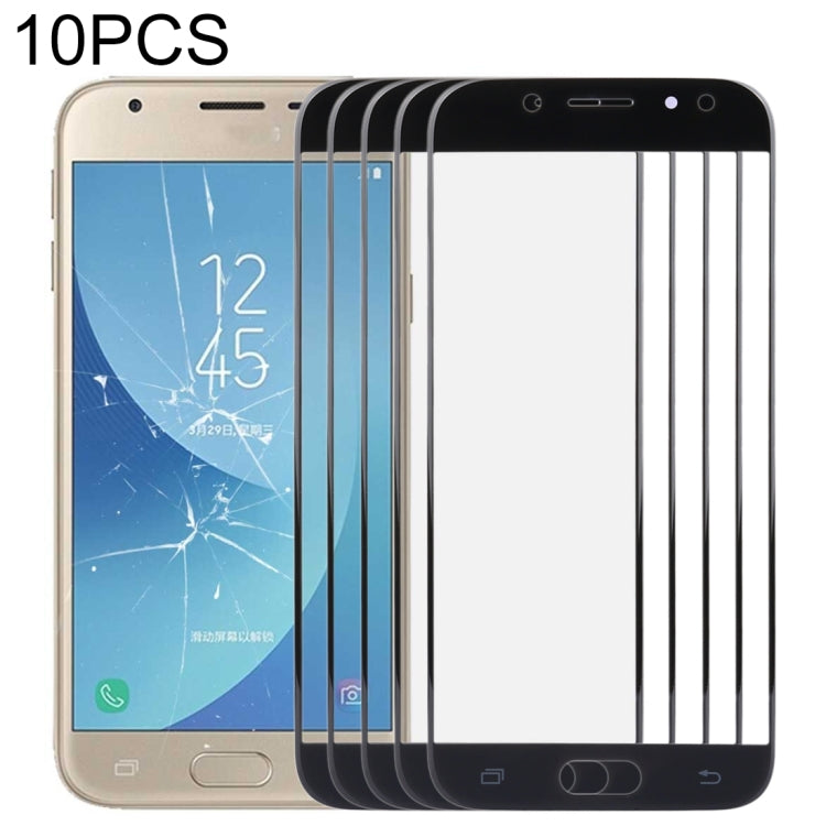 For Samsung Galaxy J3 2017 / J330 10pcs Front Screen Outer Glass Lens, For Samsung Galaxy J3 (2017)