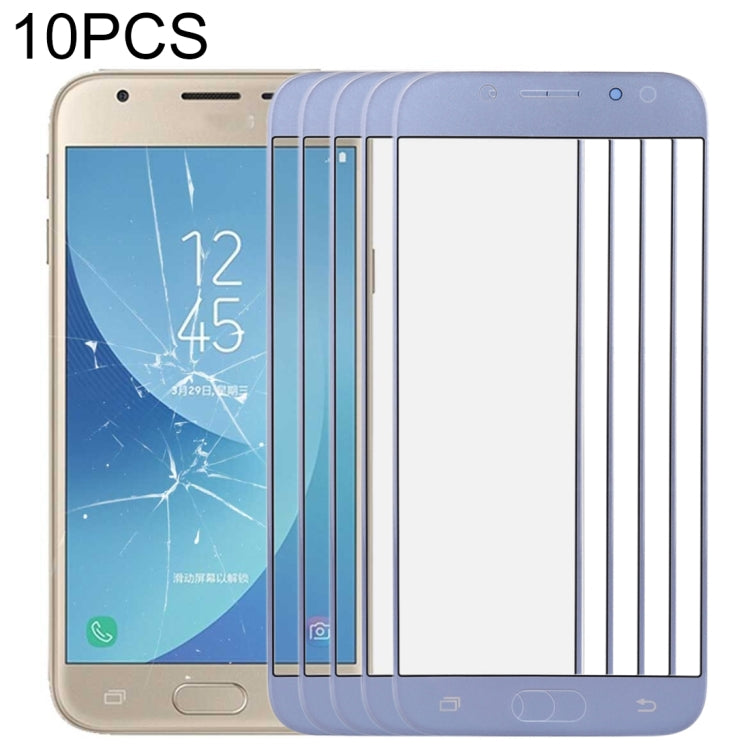 For Samsung Galaxy J3 2017 / J330 10pcs Front Screen Outer Glass Lens, For Samsung Galaxy J3 (2017)