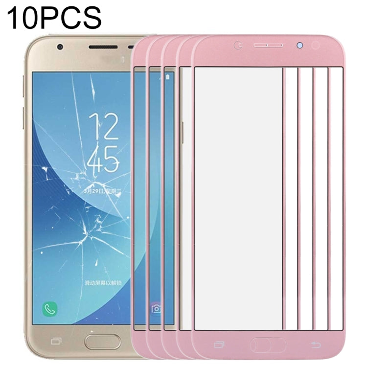 For Samsung Galaxy J3 2017 / J330 10pcs Front Screen Outer Glass Lens, For Samsung Galaxy J3 (2017)