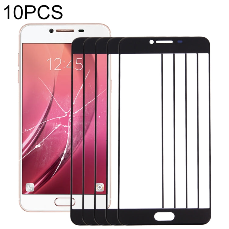 For Samsung Galaxy C7 10pcs Front Screen Outer Glass Lens, For Samsung Galaxy C7