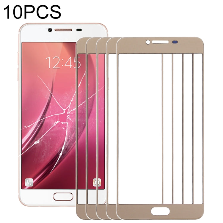 For Samsung Galaxy C7 10pcs Front Screen Outer Glass Lens, For Samsung Galaxy C7