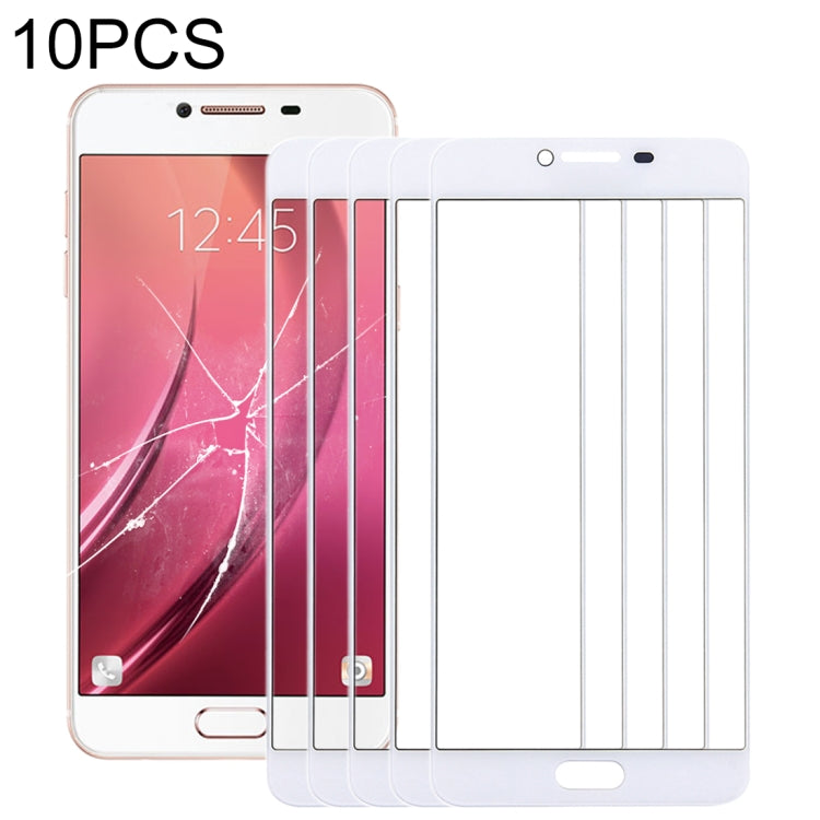 For Samsung Galaxy C7 10pcs Front Screen Outer Glass Lens, For Samsung Galaxy C7