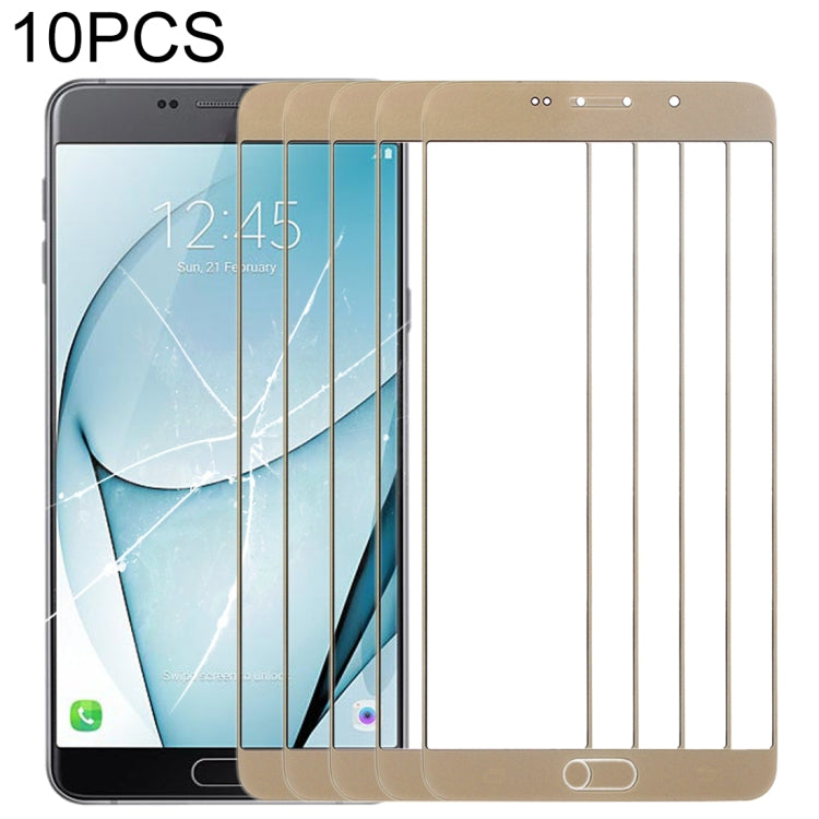 For Samsung Galaxy A9 (2016) / A900 10pcs Front Screen Outer Glass Lens, For Samsung Galaxy A9 (2016)