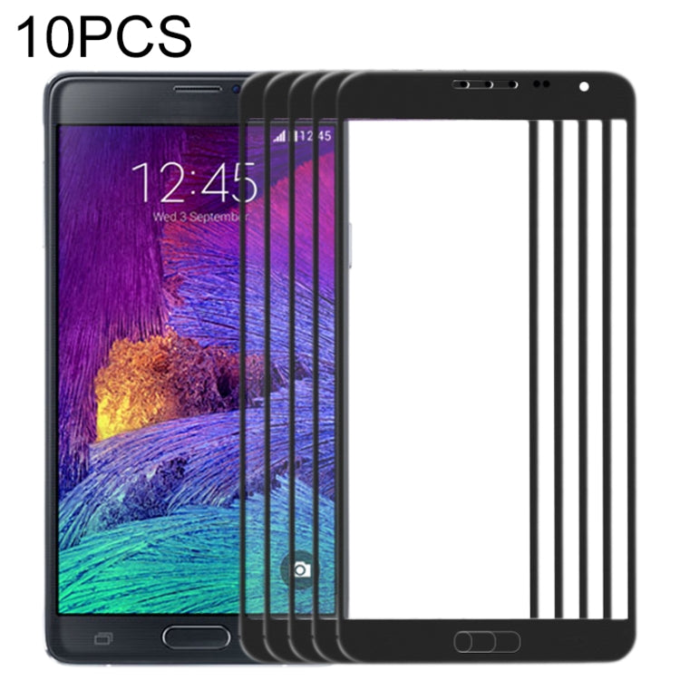 For Samsung Galaxy Note 4 / N910 10pcs Front Screen Outer Glass Lens, For Samsung Galaxy Note 4