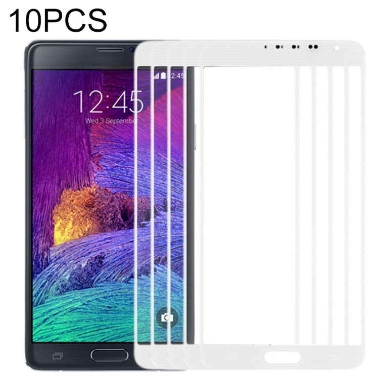 For Samsung Galaxy Note 4 / N910 10pcs Front Screen Outer Glass Lens, For Samsung Galaxy Note 4