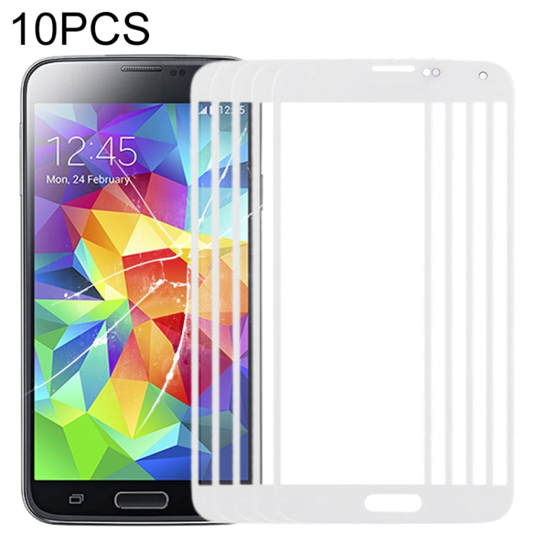 For Samsung Galaxy S5 / G900 10pcs Front Screen Outer Glass Lens, For Samsung Galaxy S5