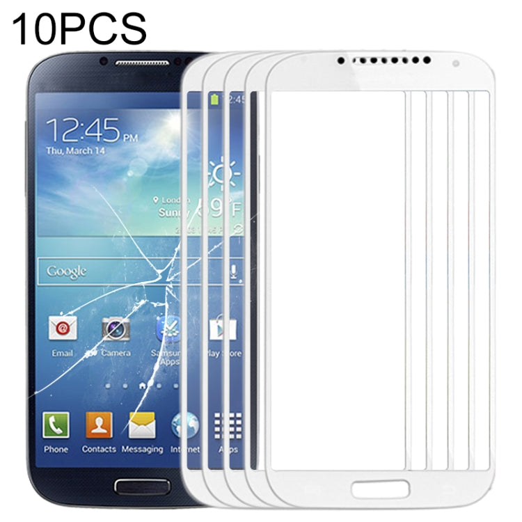 For Samsung Galaxy S IV / i9500 10pcs Front Screen Outer Glass Lens, For Samsung Galaxy S IV