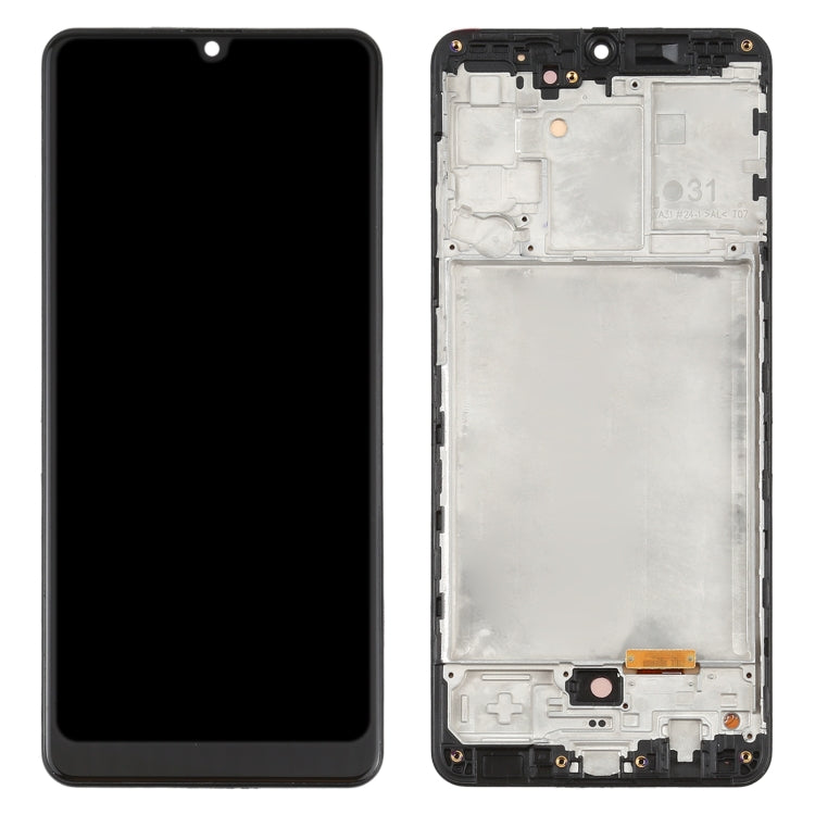 OLED Material LCD Screen and Digitizer Full Assembly with Frame for Samsung Galaxy A31 SM-A315 (6.33 inch), For Samsung Galaxy A31(6.33 inch)