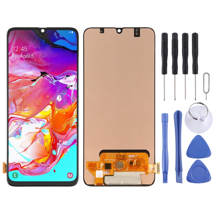 OLED Material LCD Screen and Digitizer Full Assembly for Samsung Galaxy A70 SM-A705 (6.7 inch), For Samsung Galaxy A70 (6.7 inch)