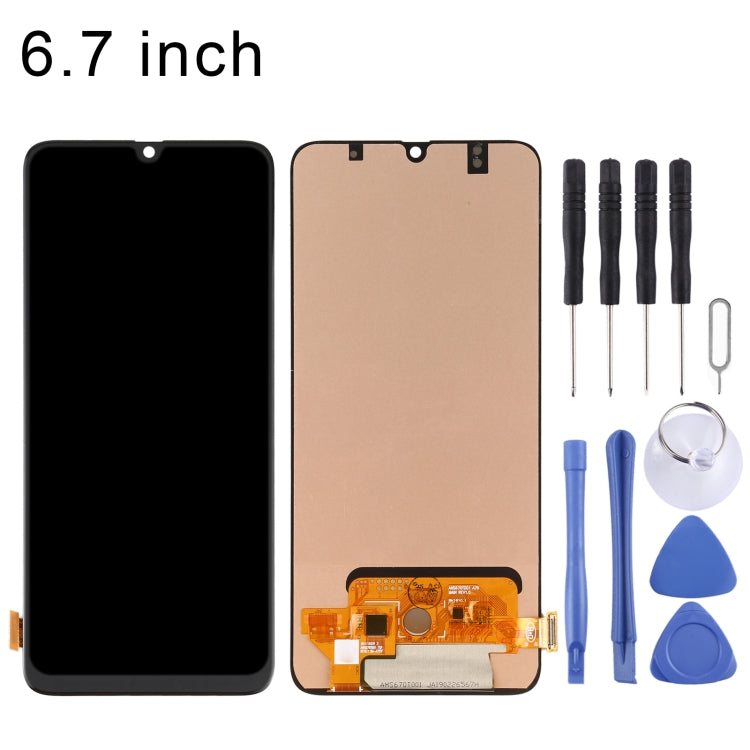 OLED Material LCD Screen and Digitizer Full Assembly for Samsung Galaxy A70 SM-A705 (6.7 inch), For Samsung Galaxy A70 (6.7 inch)