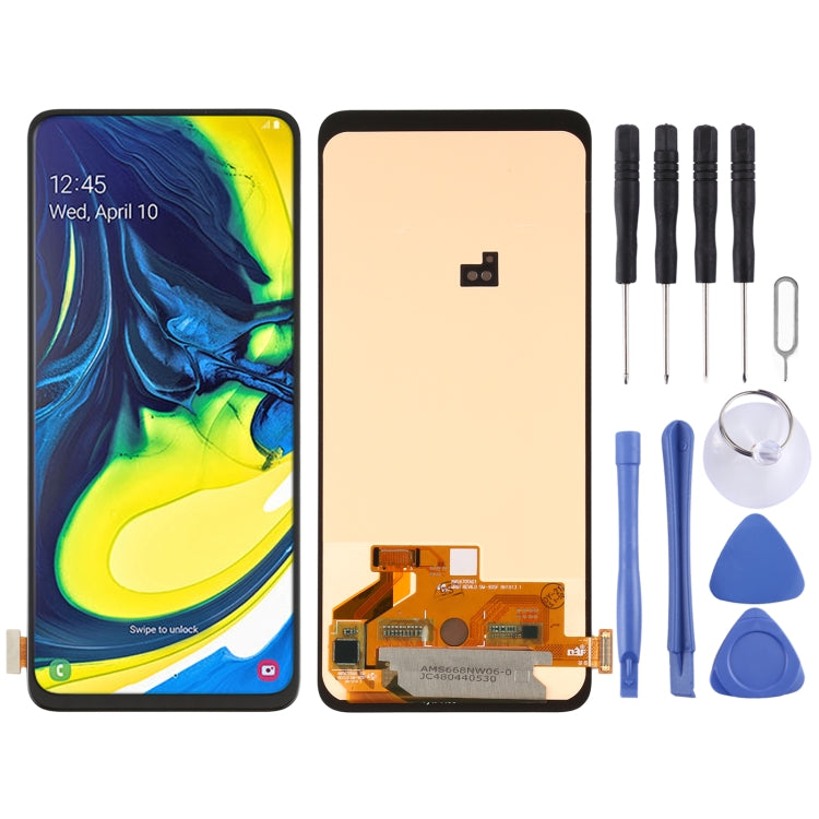 Schermo LCD in materiale OLED e digitalizzatore assemblaggio completo per Samsung Galaxy A80 SM-A805 (6,39 pollici), For Samsung Galaxy A80 (6.39 inch)