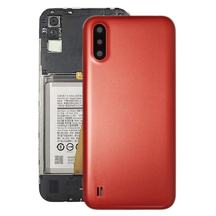 Per Samsung Galaxy A01 SM-015F Cover posteriore batteria con obiettivo fotocamera, For Samsung Galaxy A01