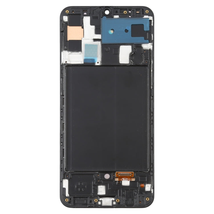 OLED Material LCD Screen and Digitizer Full Assembly with Frame for Samsung Galaxy A50 SM-A505, For Samsung Galaxy A50 (6.36 inch OLED)