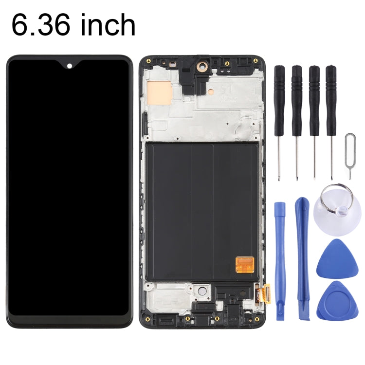 Schermo LCD in materiale OLED e digitalizzatore assemblaggio completo con cornice per Samsung Galaxy A51 4G SM-A515 (6,36 pollici), For Samsung Galaxy A51 4G (OLED)