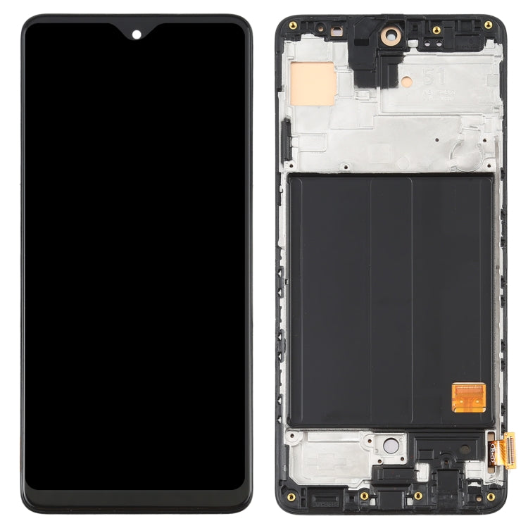 OLED Material LCD Screen and Digitizer Full Assembly with Frame for Samsung Galaxy A51 4G SM-A515 (6.36 inch), For Samsung Galaxy A51 4G (OLED)