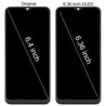 Schermo LCD in materiale OLED e digitalizzatore assemblaggio completo con cornice per Samsung Galaxy A20 SM-A205, For Samsung Galaxy A20 (6.36 inch OLED)