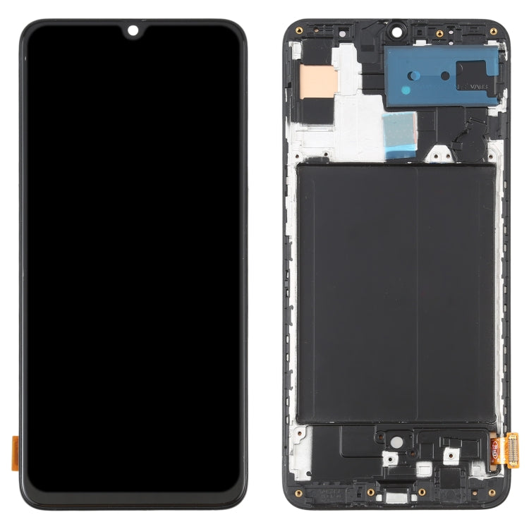 OLED Material LCD Screen and Digitizer Full Assembly with Frame for Samsung Galaxy A70 SM-A705 (6.7 inch), For Samsung Galaxy A70 6.7 inch (OLED)