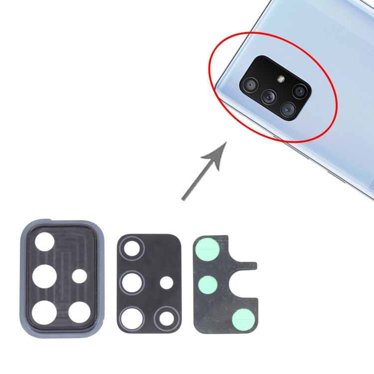 For Samsung Galaxy A71 5G SM-A716 10pcs Camera Lens Cover, For Samsung Galaxy A71 5G