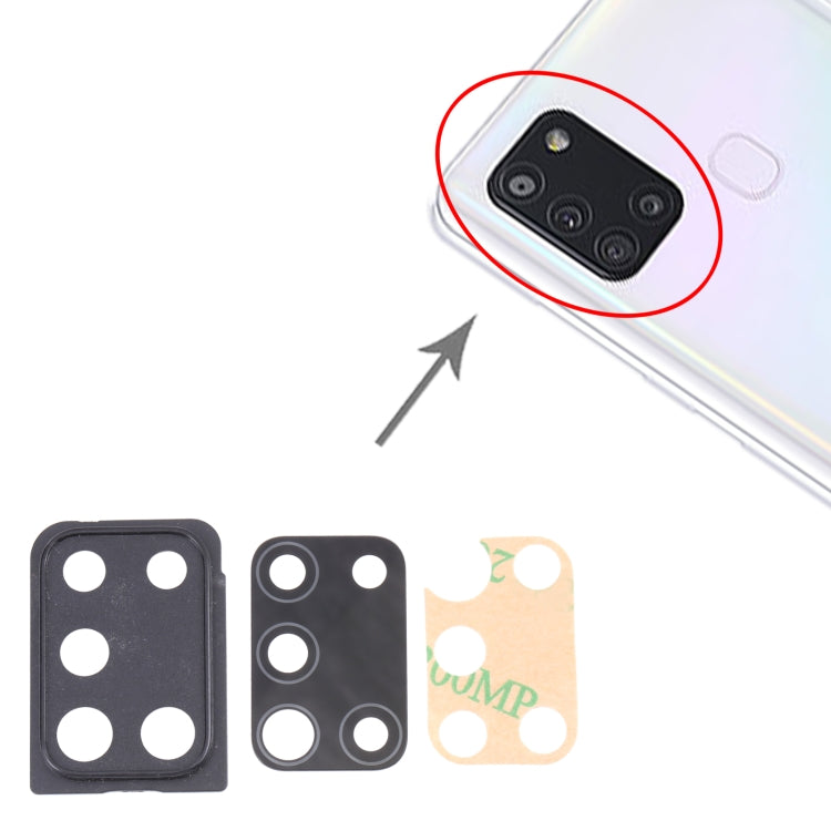 For Samsung Galaxy A21s SM-A217 10pcs Camera Lens Cover, For Samsung Galaxy A21s