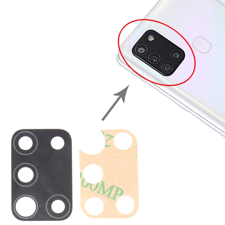 For Samsung Galaxy A21s SM-A217 10pcs Rear Camera Lens, For Samsung Galaxy A21s