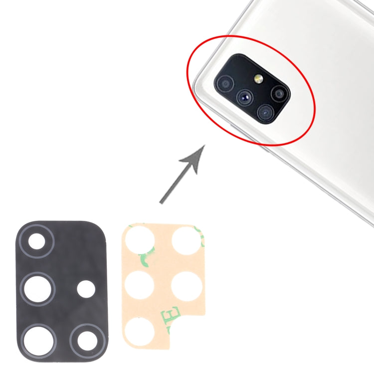 For Samsung Galaxy M51 SM-M515 10pcs Rear Camera Lens, For Samsung Galaxy M51