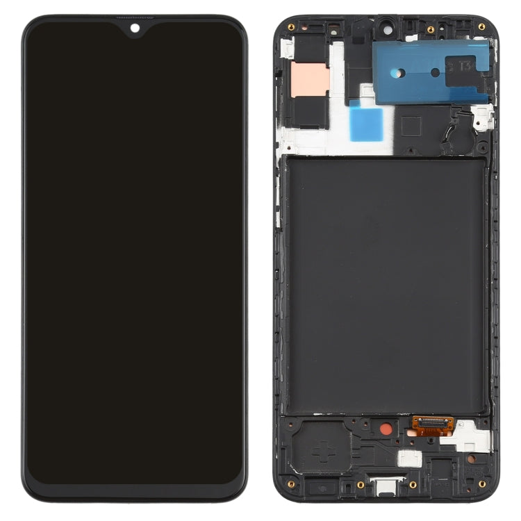 Schermo LCD originale in materiale Super AMOLED e digitalizzatore assemblaggio completo con cornice per Samsung Galaxy A30s, For Samsung Galaxy A30s(Original)