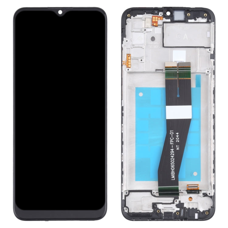 Original LCD Screen and Digitizer Full Assembly with Frame for Samsung Galaxy A02s SM-A025F (GA Version), For Samsung Galaxy A02s (GA Version)