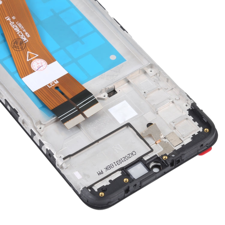 Schermo LCD in materiale TFT e digitalizzatore assemblaggio completo con cornice per Samsung Galaxy M02s, For Samsung Galaxy M02s