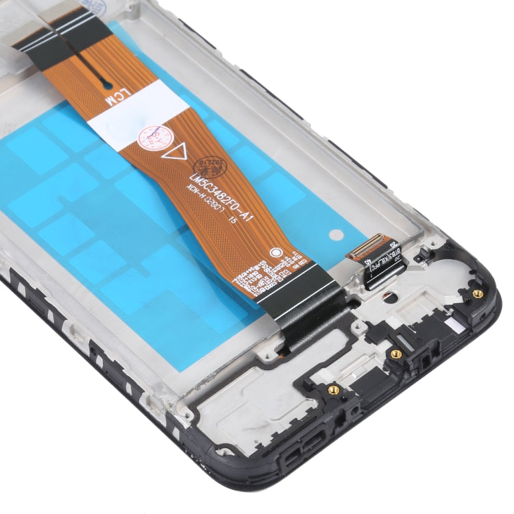 Schermo LCD in materiale TFT e digitalizzatore assemblaggio completo con cornice per Samsung Galaxy M02s, For Samsung Galaxy M02s