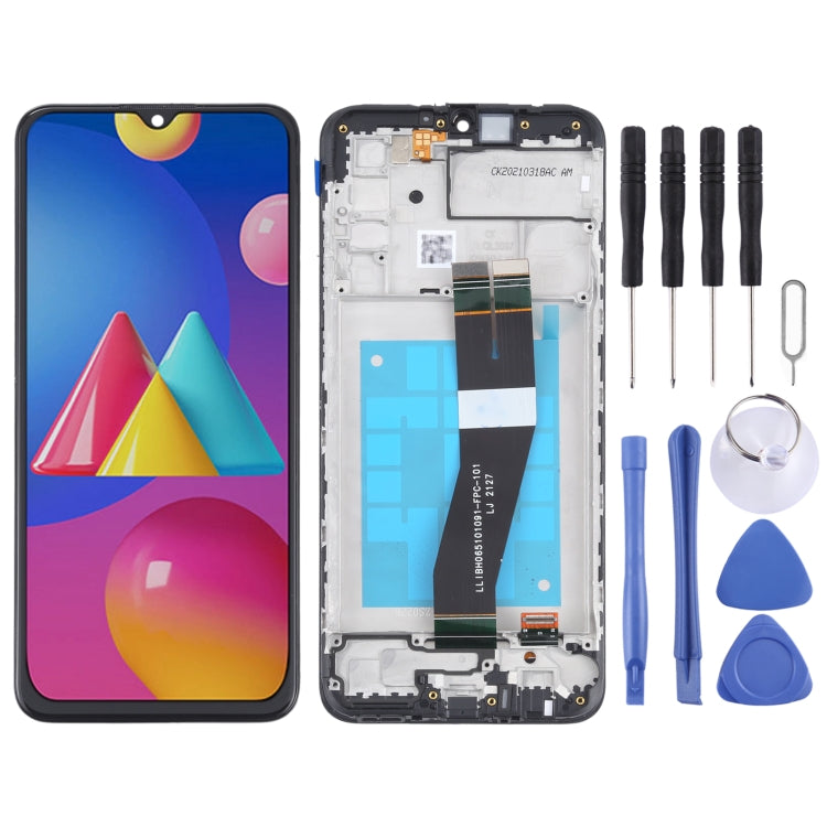 LCD Screen and Digitizer Full Assembly with Frame for Samsung Galaxy M02s (NL Version), For Samsung Galaxy M02s (NL)