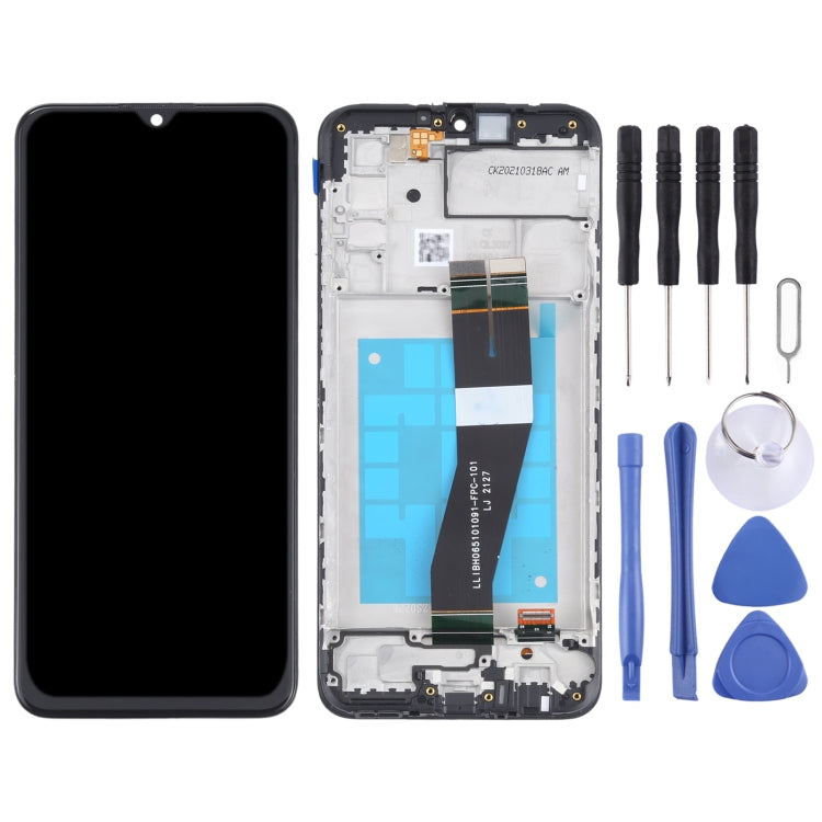 LCD Screen and Digitizer Full Assembly with Frame for Samsung Galaxy M02s (NL Version), For Samsung Galaxy M02s (NL)