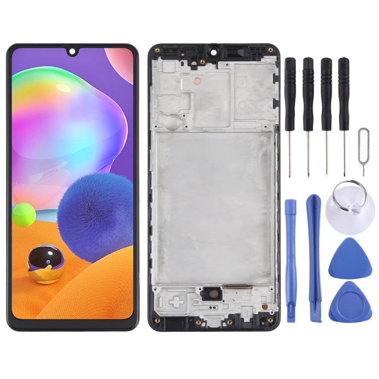 Original LCD Screen and Digitizer Full Assembly with Frame for Samsung Galaxy A31 SM-A315, For Samsung Galaxy A31(Original)