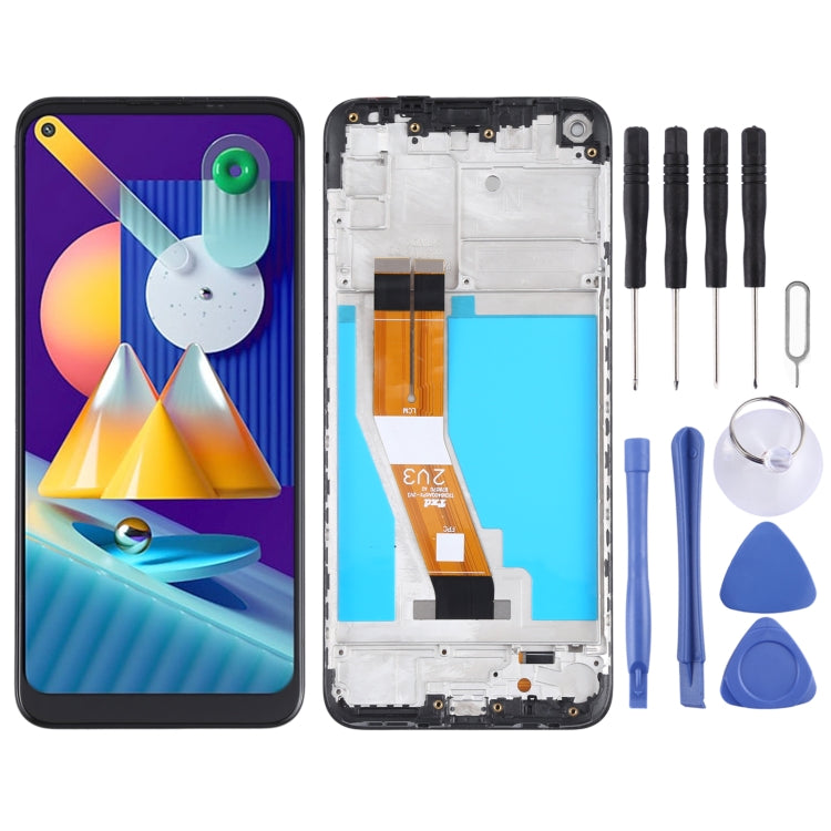 Schermo LCD originale con cornice per Samsung Galaxy M11 SM-M115
