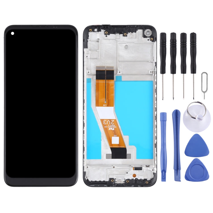 Original LCD Screen and Digitizer Full Assembly with Frame for Samsung Galaxy M11 SM-M115, For Samsung Galaxy M11(Original)