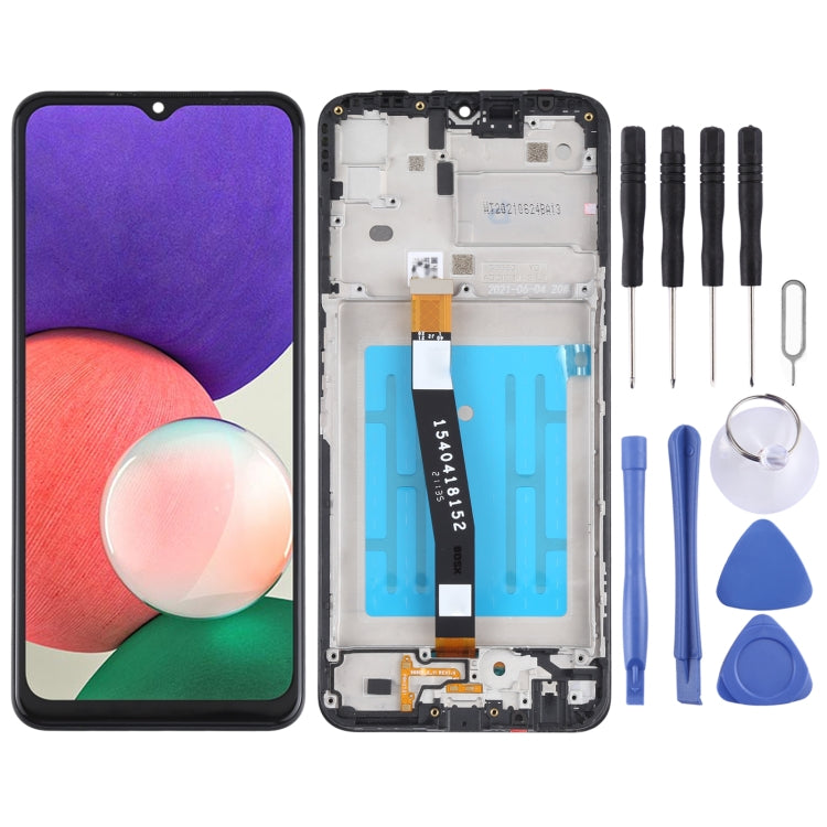 Original LCD Screen and Digitizer Full Assembly with Frame for Samsung Galaxy A22 5G SM-A226, For Samsung Galaxy A22 5G(Original)