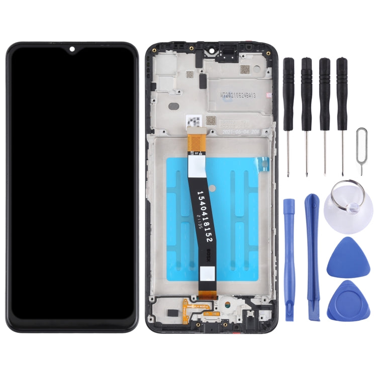 Original LCD Screen and Digitizer Full Assembly with Frame for Samsung Galaxy A22 5G SM-A226, For Samsung Galaxy A22 5G(Original)