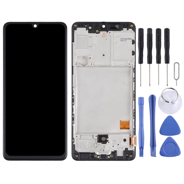 Original LCD Screen and Digitizer Full Assembly with Frame for Samsung Galaxy A41 SM-A415, For Samsung Galaxy A41(Original)