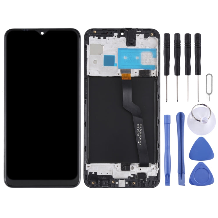 Original LCD Screen and Digitizer Full Assembly with Frame for Samsung Galaxy M10 SM-M105, For Samsung Galaxy M10(Original)