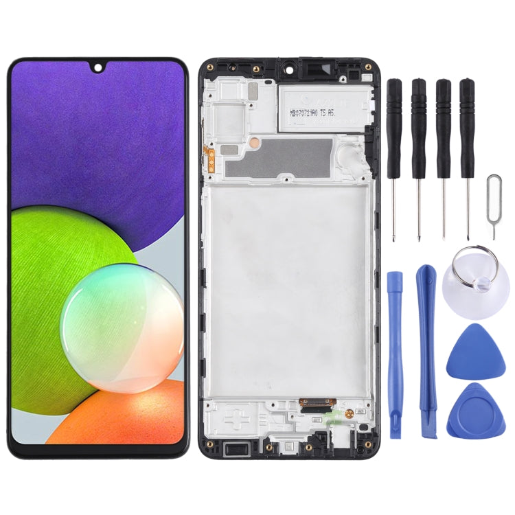 Incell LCD Screen and Digitizer Full Assembly with Frame for Samsung Galaxy A22 4G, For Samsung Galaxy A22 4G(incell)