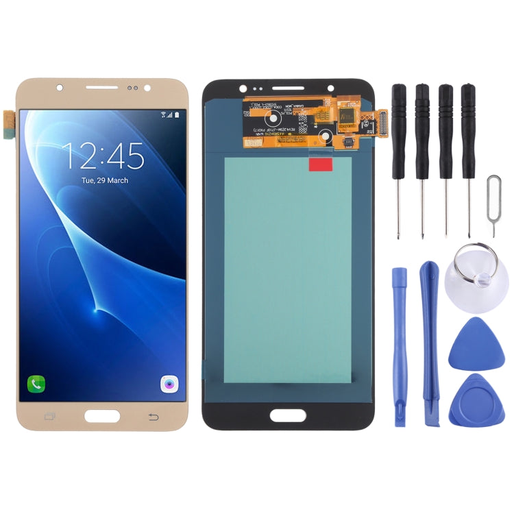 Schermo LCD in materiale OLED e digitalizzatore assemblaggio completo per Samsung Galaxy J7 (2016) SM-J710, For Galaxy J7 (2016)(OLED), For Samsung Galaxy J7 (2016)(OLED Material)