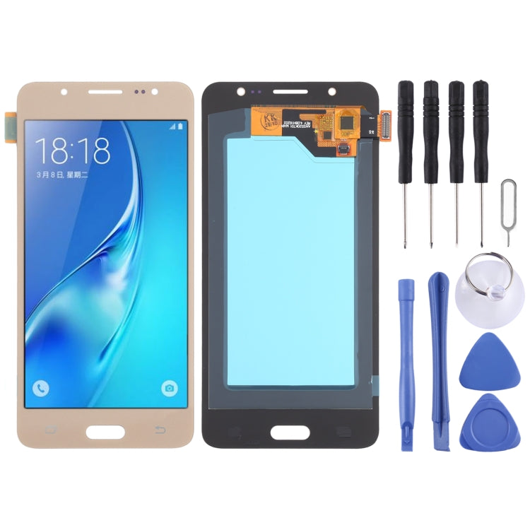 Schermo LCD in materiale OLED e digitalizzatore assemblaggio completo per Samsung Galaxy J5 (2016) SM-J510, For Samsung Galaxy J5 (2016) (OLED Material)