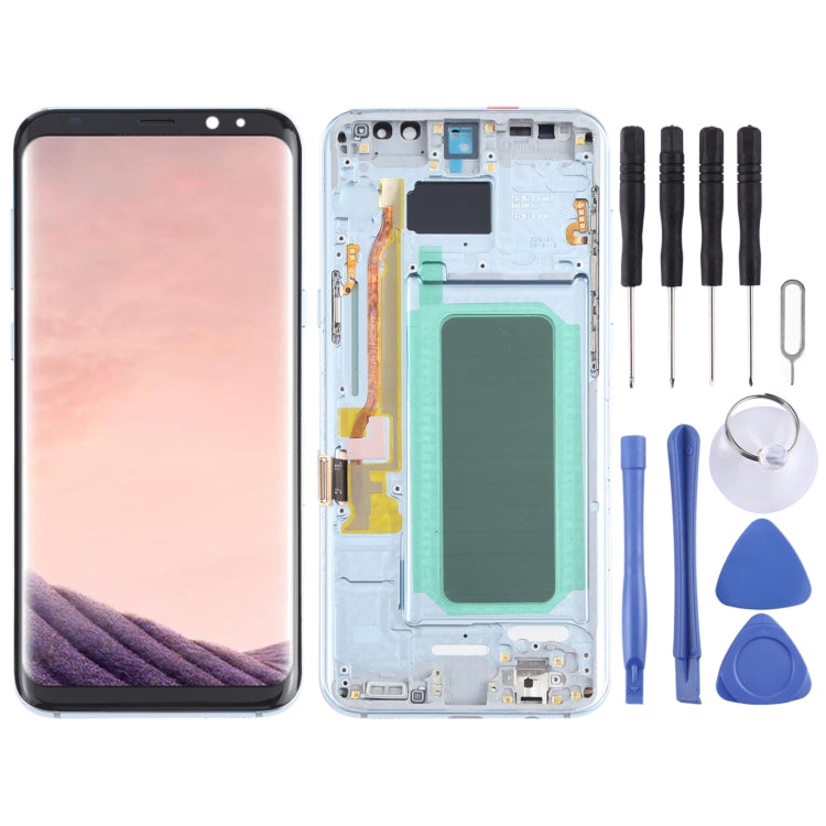 Schermo LCD in materiale OLED e digitalizzatore assemblaggio completo con cornice per Samsung Galaxy S8+ SM-G955, For Samsung Galaxy S8+, For Samsung Galaxy S8+(OLED)