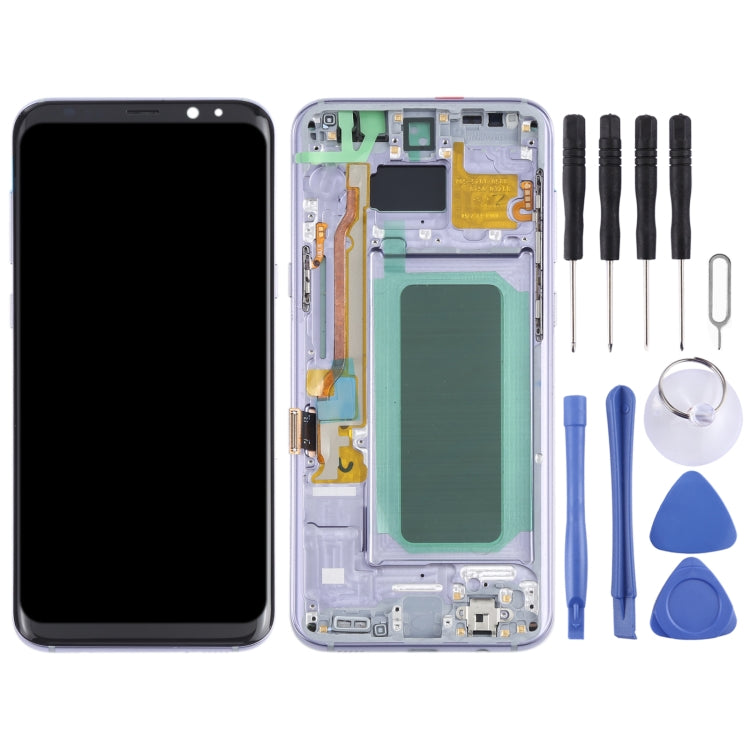 OLED Material LCD Screen and Digitizer Full Assembly with Frame for Samsung Galaxy S8+ SM-G955, For Samsung Galaxy S8+, For Samsung Galaxy S8+(OLED)