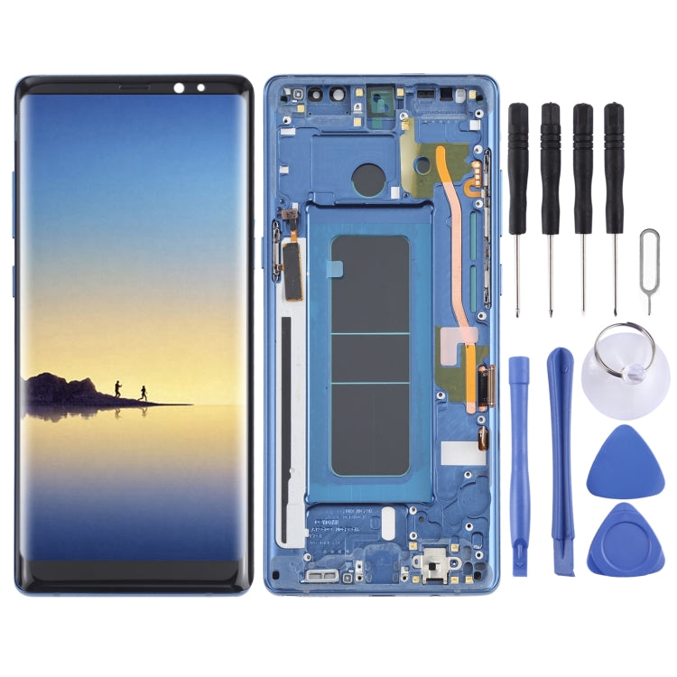 Schermo LCD in materiale OLED e digitalizzatore assemblaggio completo con cornice per Samsung Galaxy Note 8 SM-N950, For Samsung Galaxy Note 8(OLED), For Samsung Galaxy Note 8(OLED Material)
